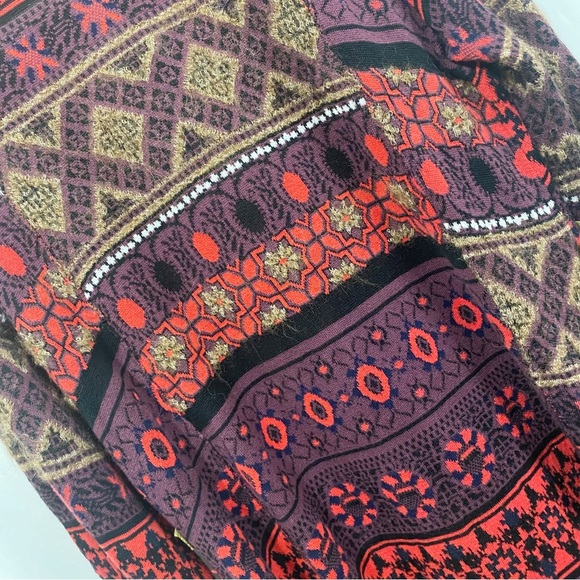 Free People World Traveler Boho Alpaca Blend Pullover Tunic Sweater - Picture 10 of 13